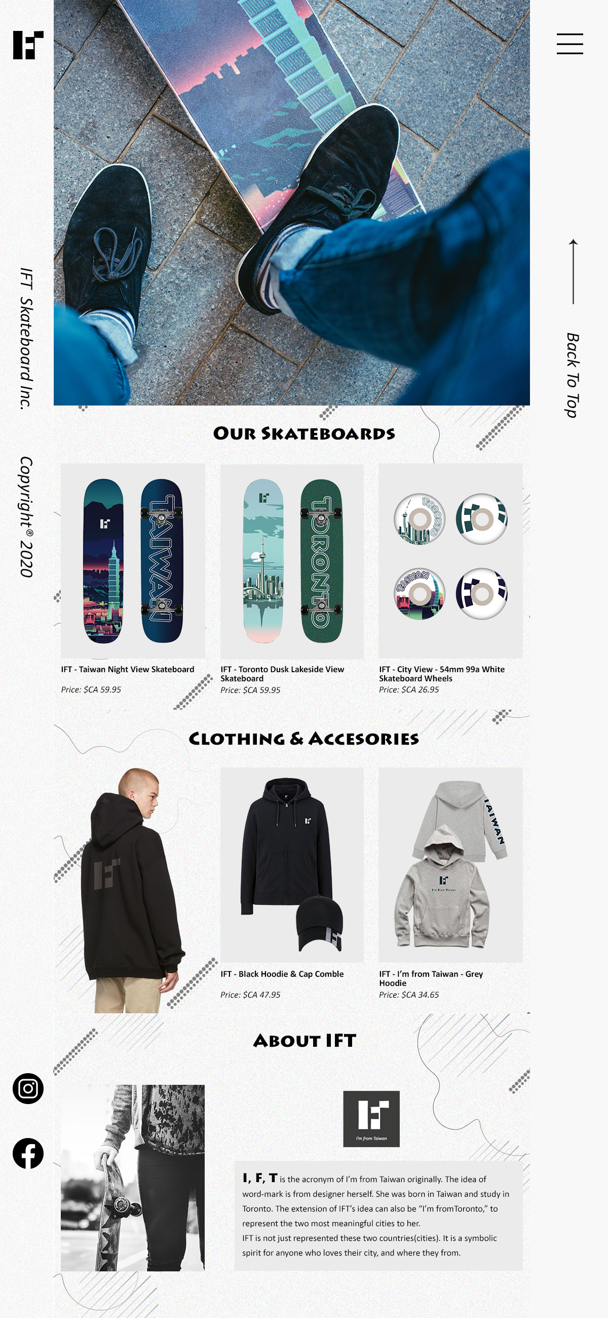 parallax site interface design